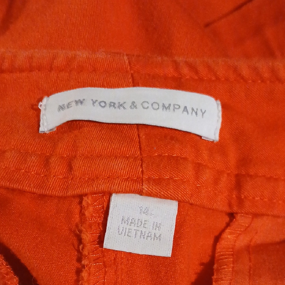 Women's Orange Shorts - Picture 4 of 5